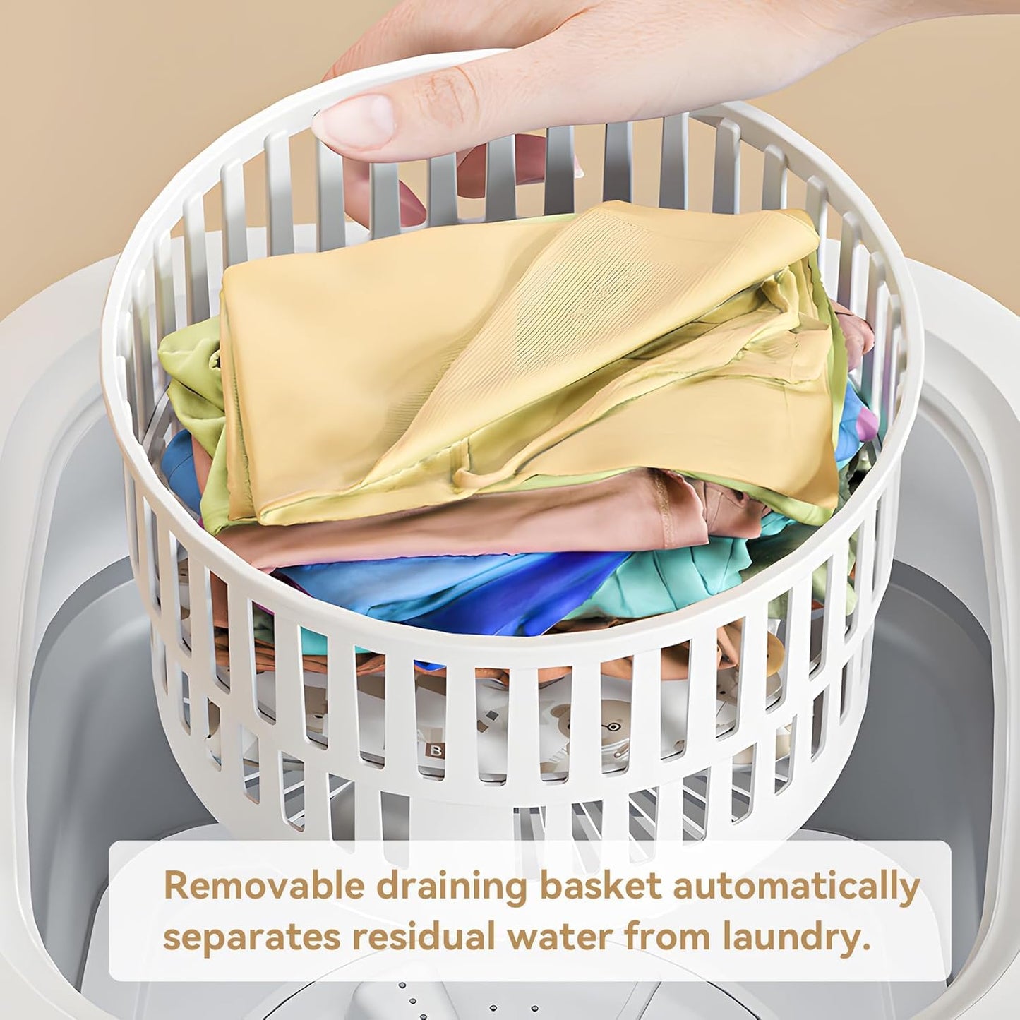 Welko Semi Automatic Folding 2kg Top Loading Mini Washing Machine with Cloth Dryer Deep Cleaning for Underwear Washing Machine Clothes Washer Home