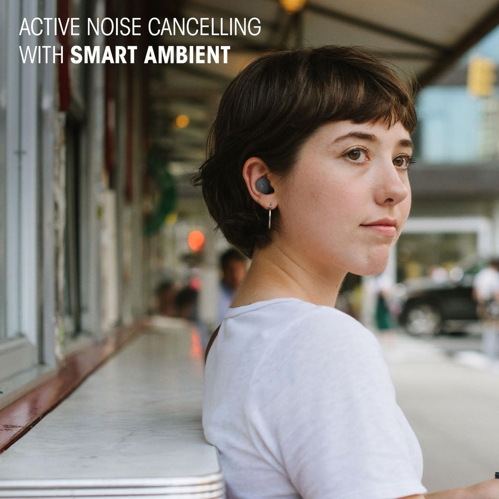 JBL Wave Buds 2 Ear Buds Wireless BluetoothV5.3, Active Noise Cancellation EarBuds,Multi Connect, App for Customized Extra Bass Eq, Relax Mode,Speed Charge, 40H Playback, Fast Pair, 4 Mics,IP54(Black)
