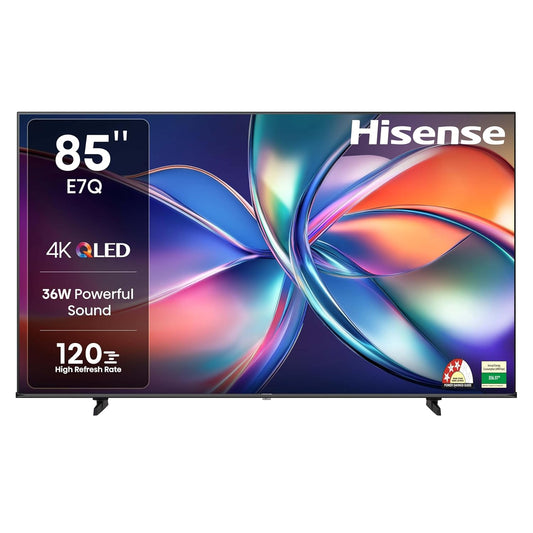 Hisense 215 cm (85 inches) E7Q Series 4K Ultra HD Smart QLED TV 85E7Q (Black)