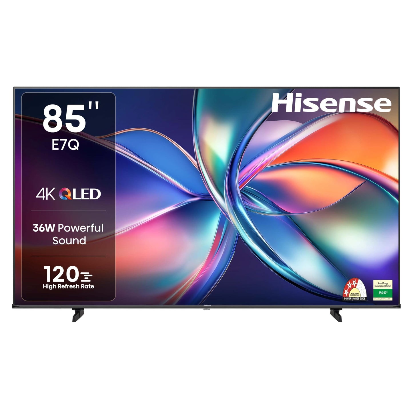 Hisense 189 cm (75 inches) E7Q Series 4K Ultra HD Smart QLED TV 75E7Q (Black)