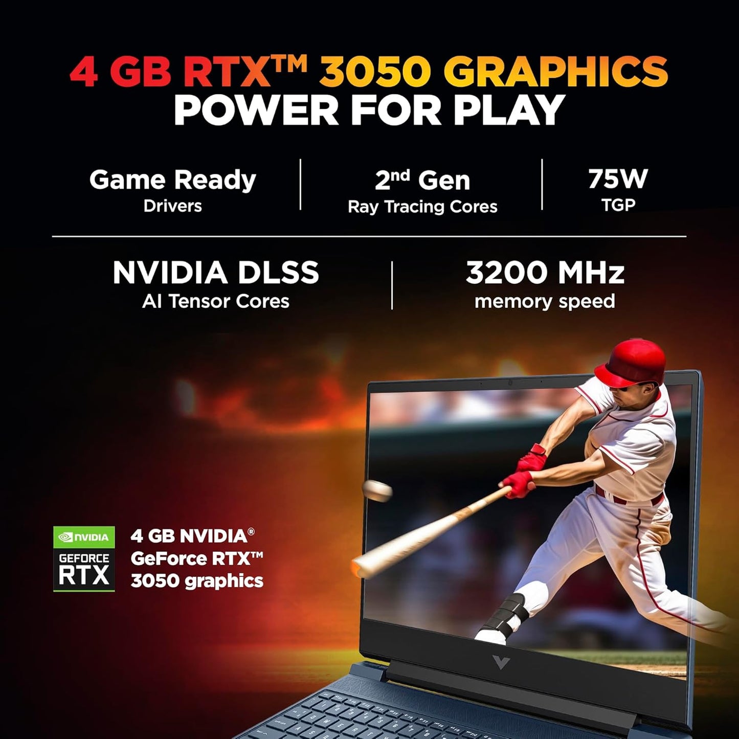 HP Smartchoice Victus, 13th Gen Intel Core i5-13420H Processor, 4GB RTX 3050, Upgrade(Upto 32GB) 16GB DDR4, 512GB SSD, FHD, 144Hz, IPS, 15.6’’/39.6cm, Win11, Office24, Blue, 2.29kg, fa2190TX Laptop