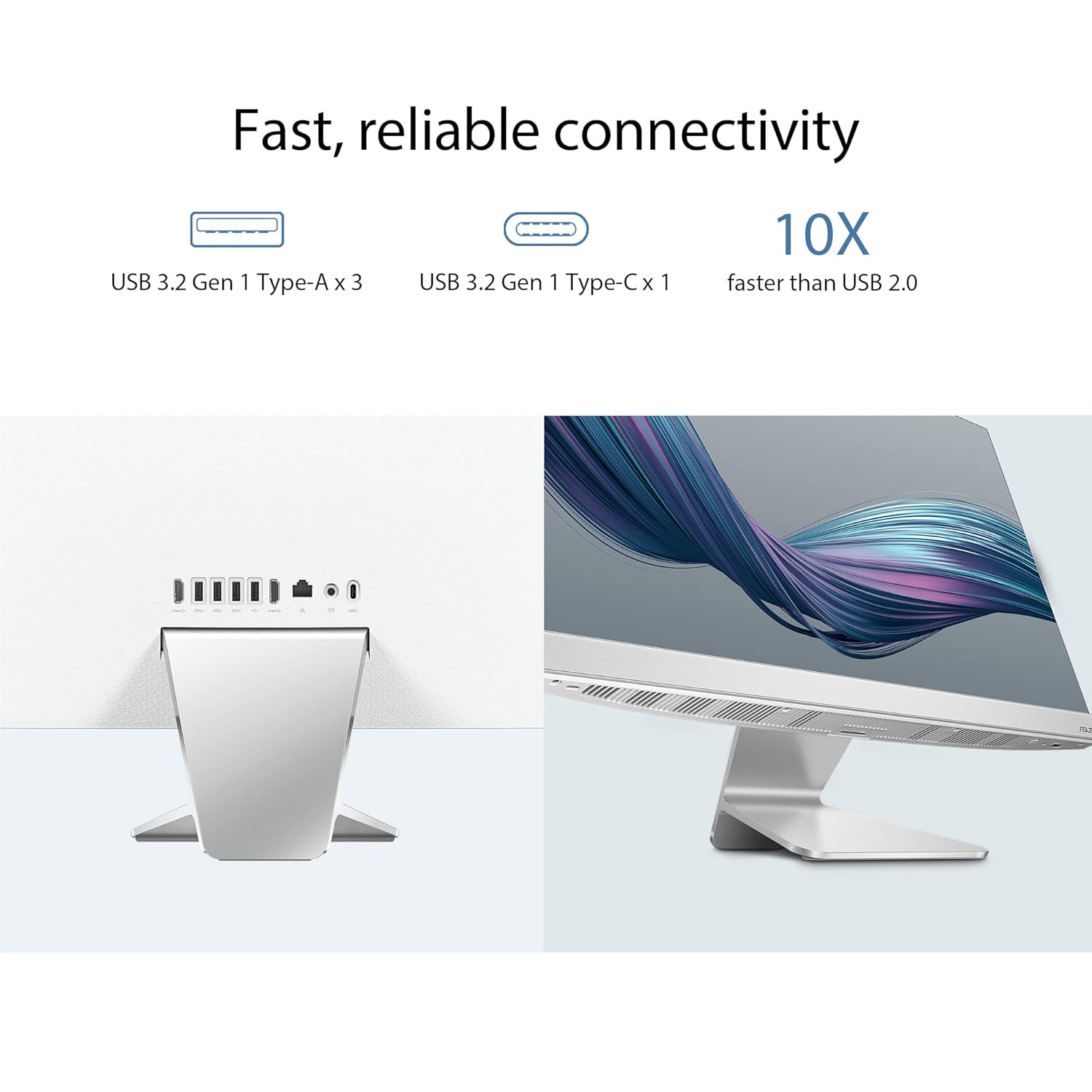 ASUS A3402, 23.8" FHD, 13th Gen, Intel Core i5-1335U, All-in-One PC (16GB RAM/1TB SSD/Windows 11/Office 2021/White/5.4 Kg),with Wireless White Keyboard & Mouse, 3 Years Warranty, A3402WVA-WPC005WS