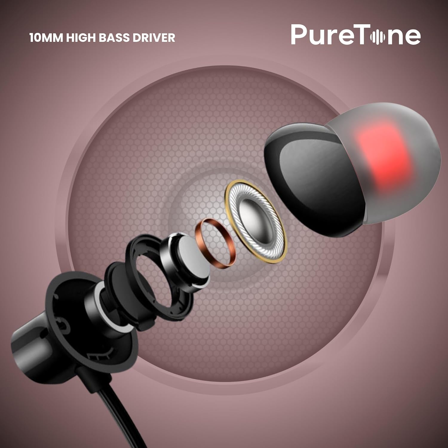 OOGE Tune 15 Wireless Neckband (Black) Bluetooth 5.3, Type-C Fast Charging, 2500h Standby, Magnetic Earbuds, Deep Bass Audio, Lightweight & Comfortable Fit, Sweatproof in-Ear Headphones
