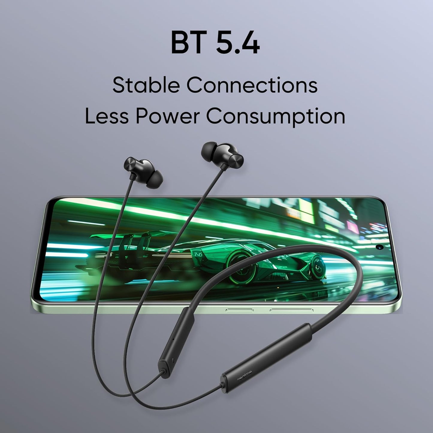 realme Buds Wireless 3 Neo in Ear Bluetooth Neckband with 13.4 Mm Dynamic Bass Boost Driver,Upto 32 Hours Playback,Fast Charge,Ai Enc,45Ms Low Latency,Ip55 Dust&Water Resistannt&Bluetooth V 5.4 Black