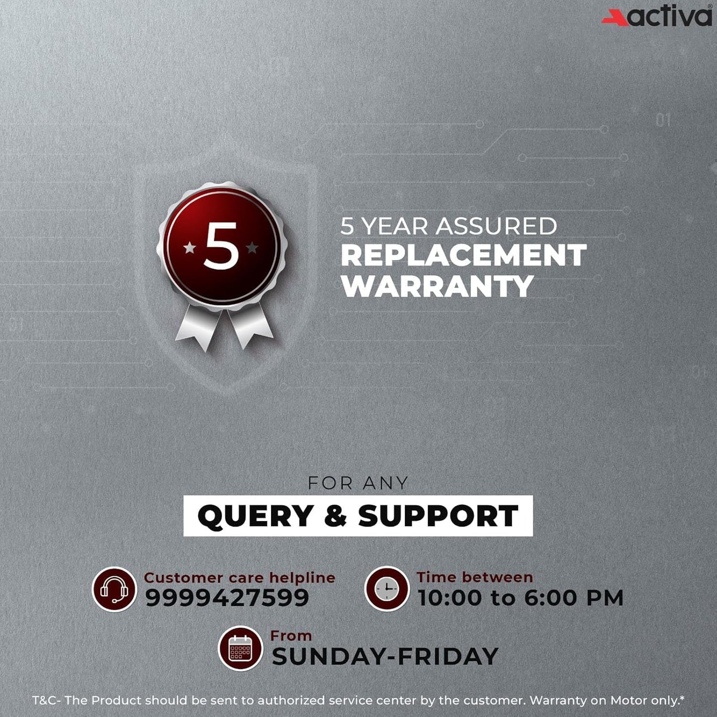 ACTIVA JETTA 1200MM BLDC Ceiling Fan | 28W | 6 Wooden-Finish Blades | 7 LED Lights | Remote | Noiseless | BEE 5-Star Rated | Energy Efficient | 5 Years Warranty (Rose Wood)