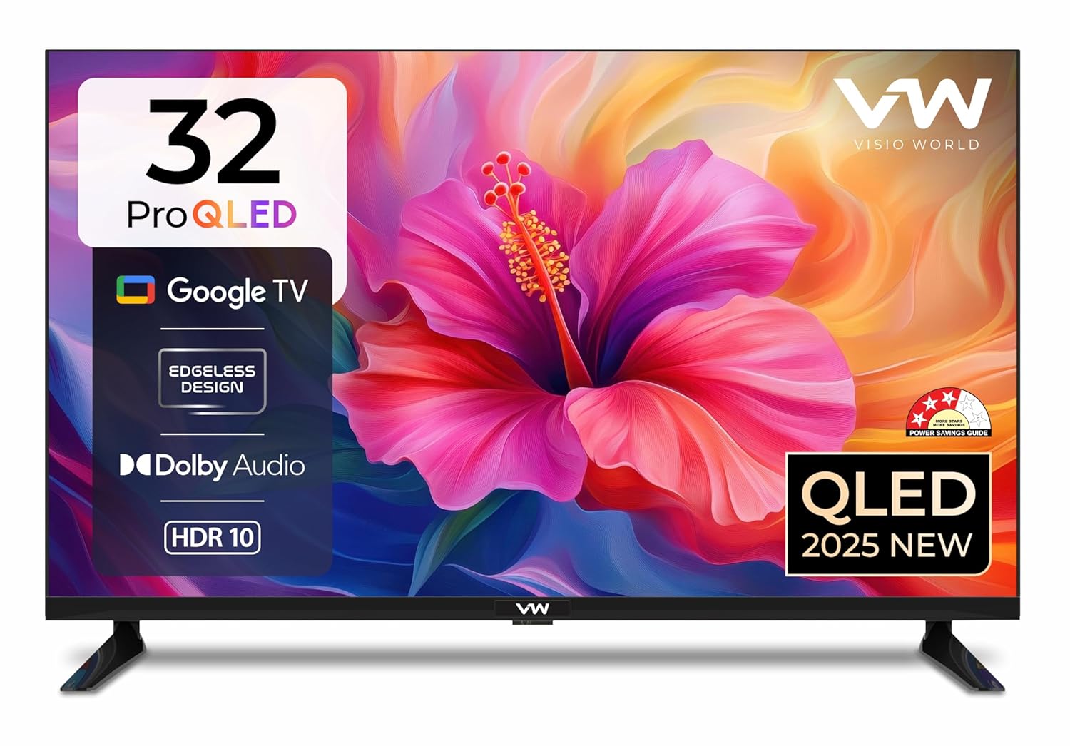 VW 80 cm (32 inches) Pro Series HD Ready Smart QLED Google TV VW32GQ1