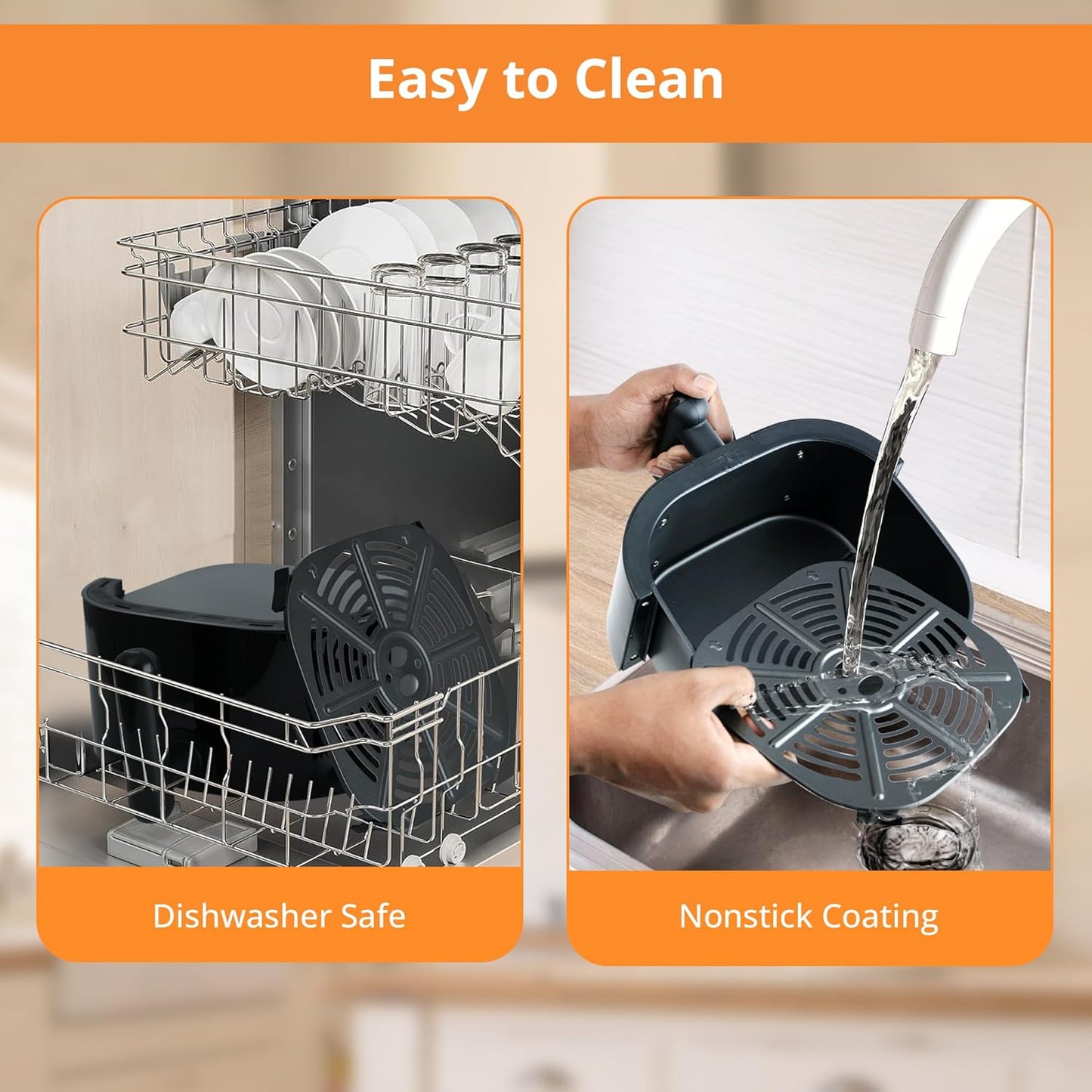 iBELL AEROFRY420DM Air Fryer 4.2 Litre - 1500W with Multiple Cooking Options, Dishwasher Safe, Non-stick Coating & Adjustable Temperature Control (Black)