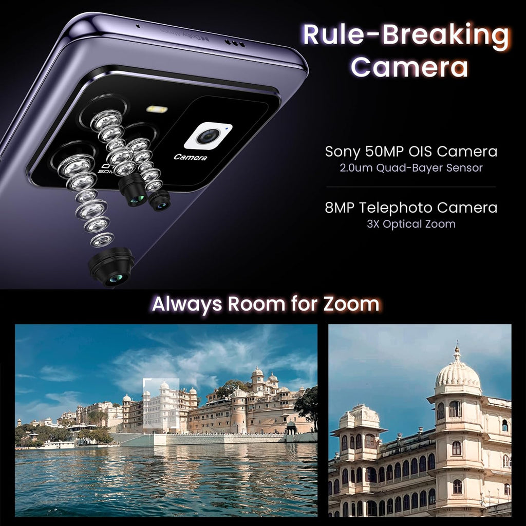 Lava Agni 3 5G (Pristine Glass, 8GB+128GB) | India's 1st dual AMOLED | Dimensity 7300X | 50MP Triple AI Camera | 66W Fast Charge,5000 mAh Battery | Clean UI | Free Replacement @ Home | Without Charger
