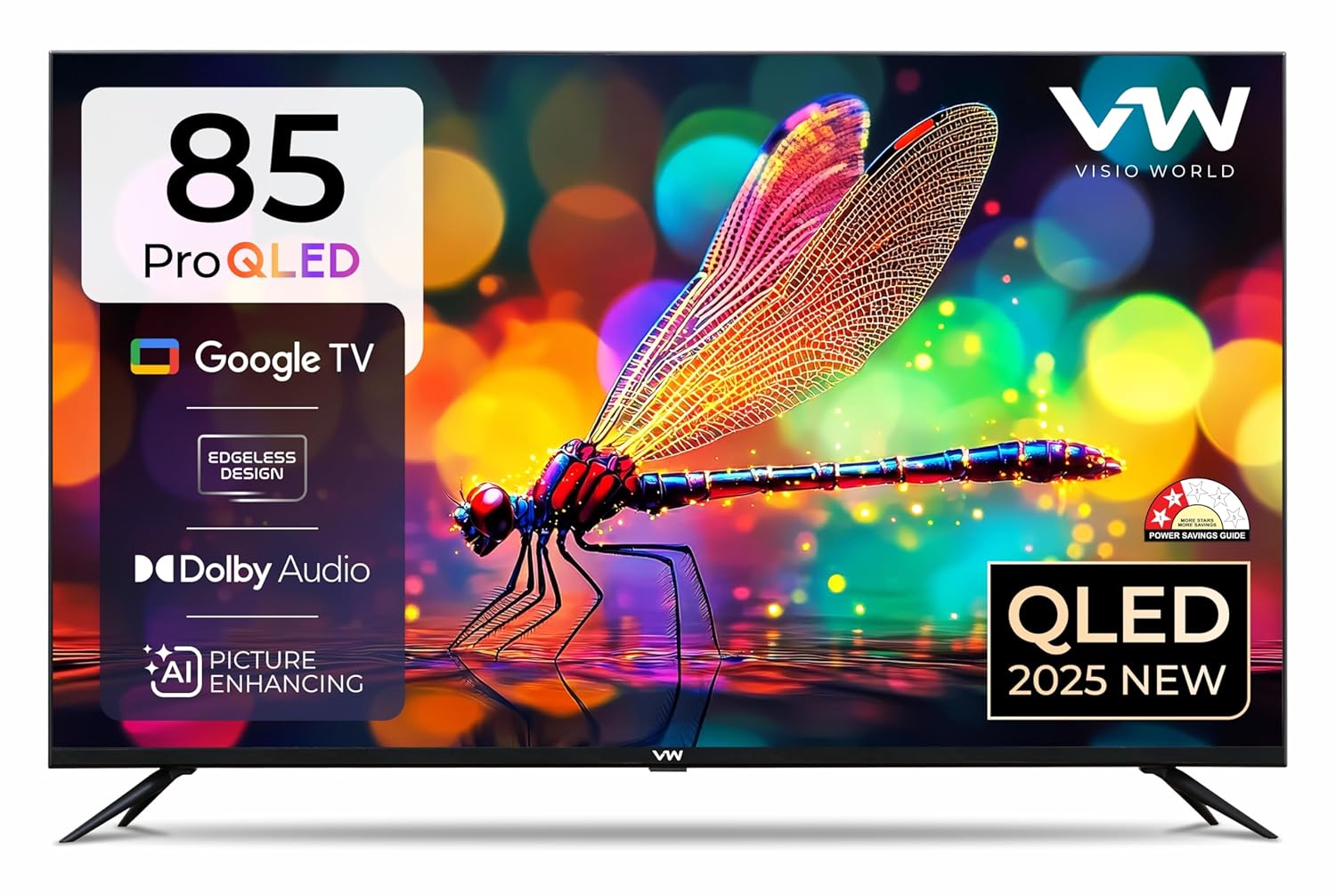 VW 215 cm (85 inches) Pro Series 4K Ultra HD Smart QLED Google TV VW85GQ1