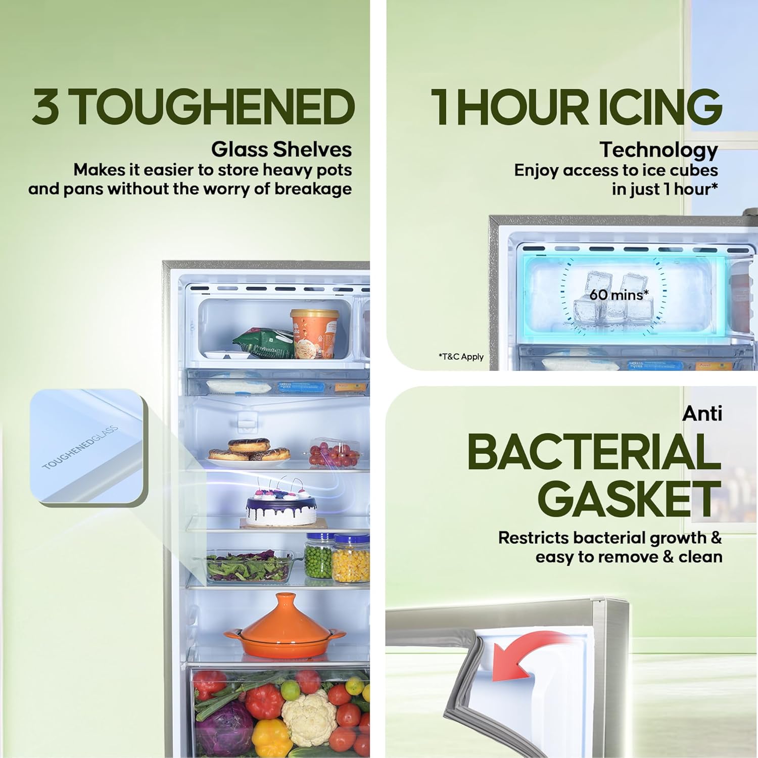 Haier 190 L 5 Star Direct Cool Single Door Refrigerator with 1 Hour Icing Technology (HED-205DS-P, Dazzle Steel)