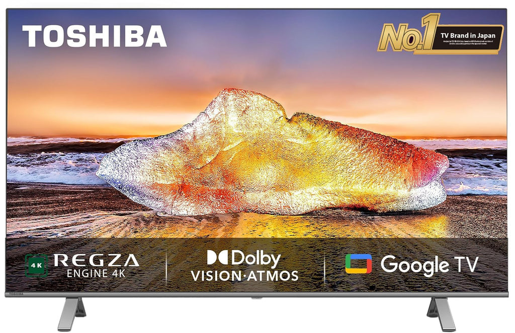 TOSHIBA 139 cm (55 inches) C350NP Series 4K Ultra HD Smart LED Google TV 55C350NP (Black)
