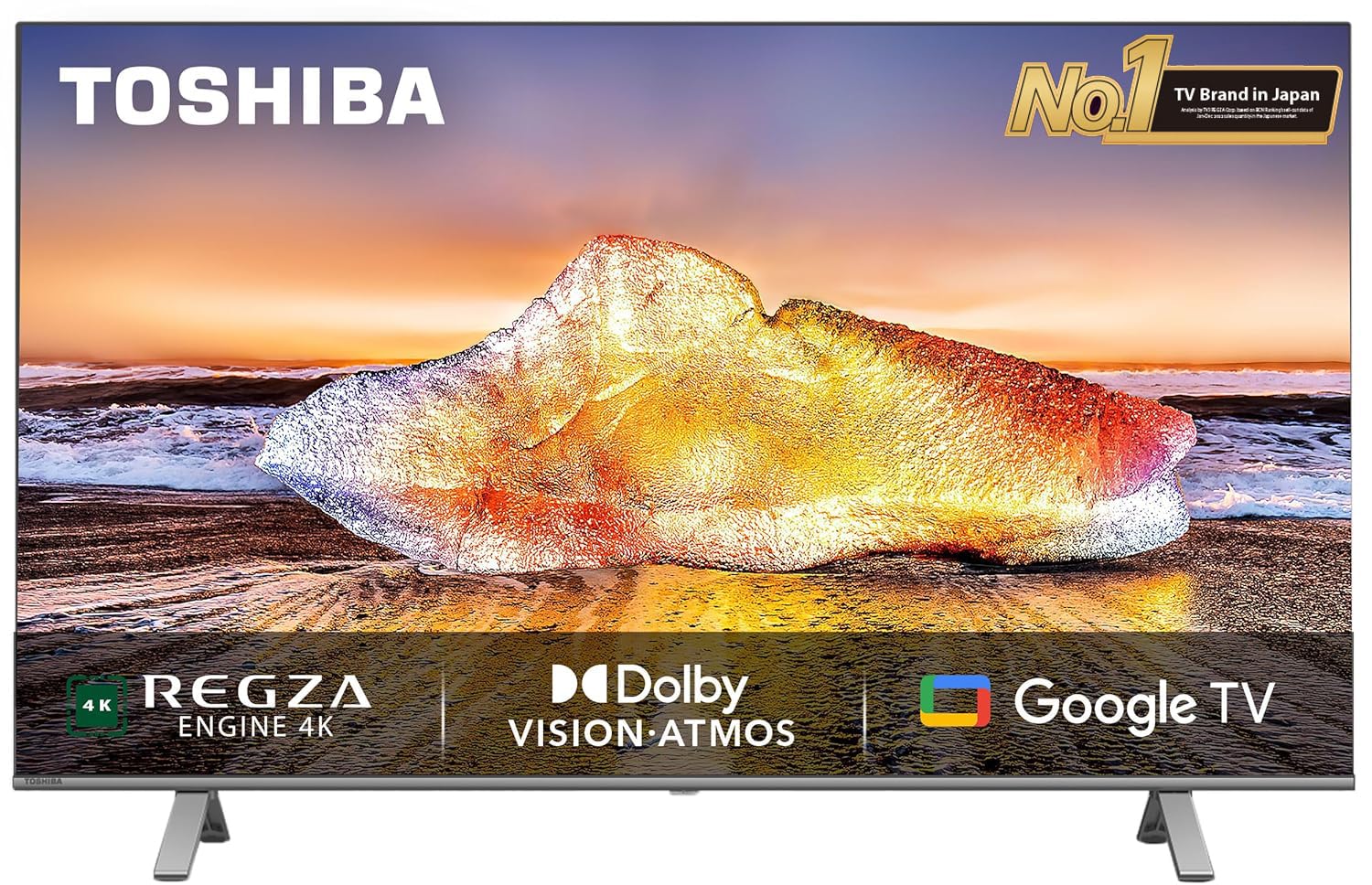 TOSHIBA 139 cm (55 inches) C350NP Series 4K Ultra HD Smart LED Google TV 55C350NP (Black)