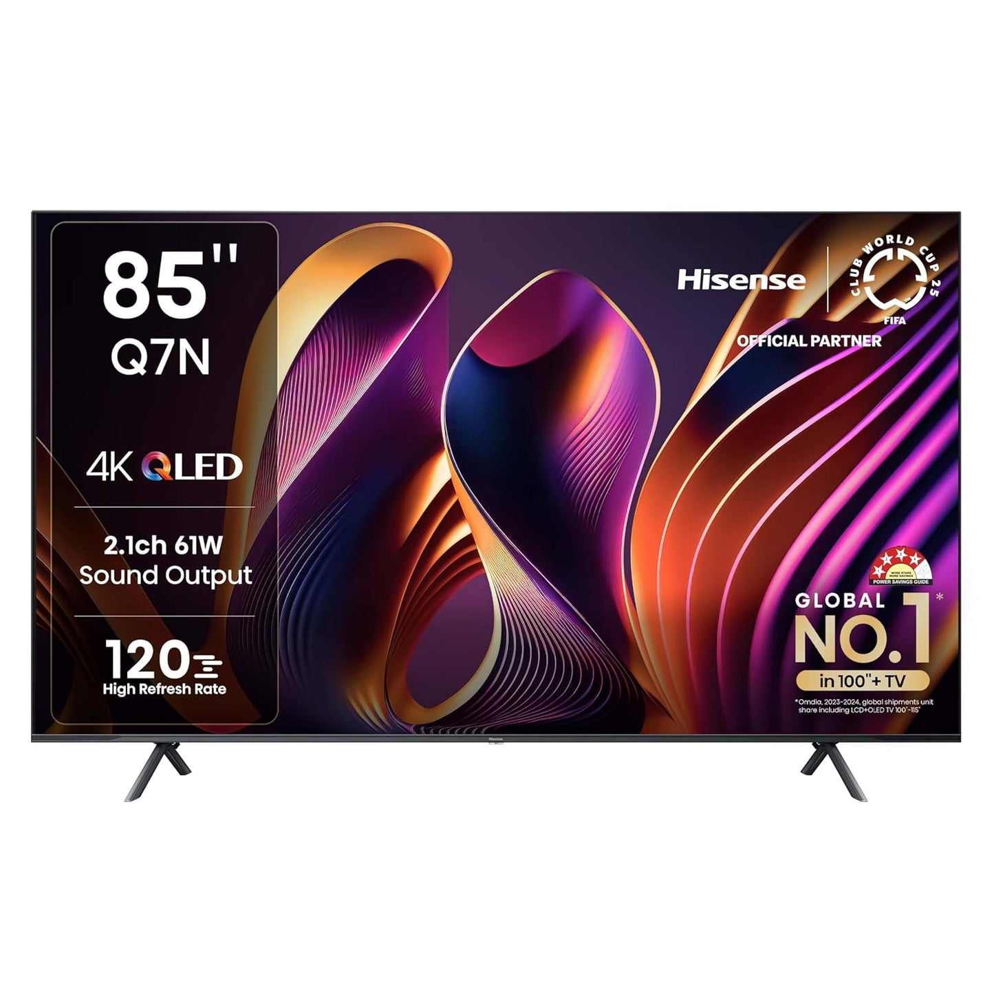 Hisense 215 cm (85 inches) Q7N Series 4K Ultra HD Smart QLED TV 85Q7N (Dark Grey)