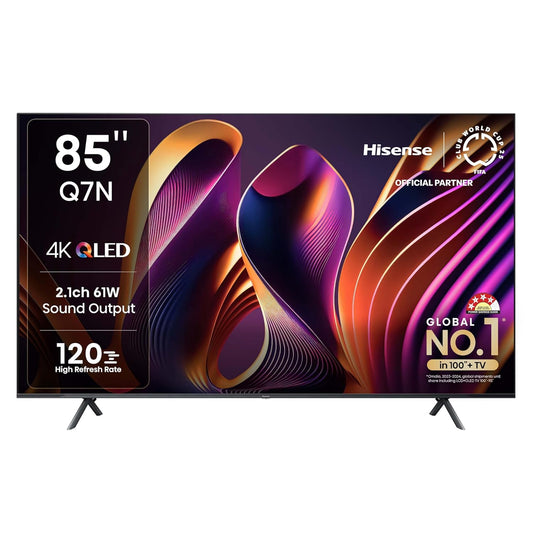 Hisense 215 cm (85 inches) Q7N Series 4K Ultra HD Smart QLED TV 85Q7N (Dark Grey)