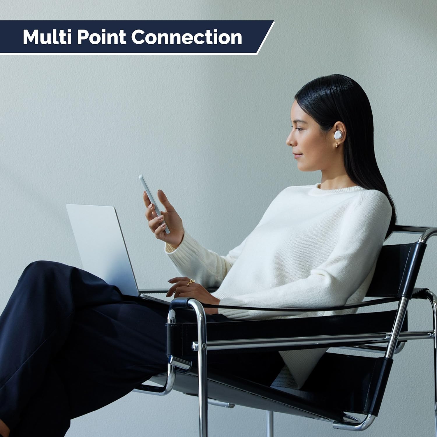 Sony WF-C710NSA | Dual Noise Cancellation Wireless Bluetooth in Ear Earbuds | AI Call Quality | 40Hrs Battery W/O ANC | 30Hrs Battery with ANC - Black