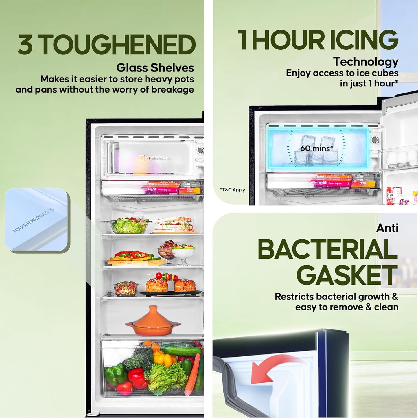 Haier 190 L, 5 Star, Direct-Cool Single Door Refrigerator (HED-205MDB-P, Marine Dahelia, Base Stand Drawer)