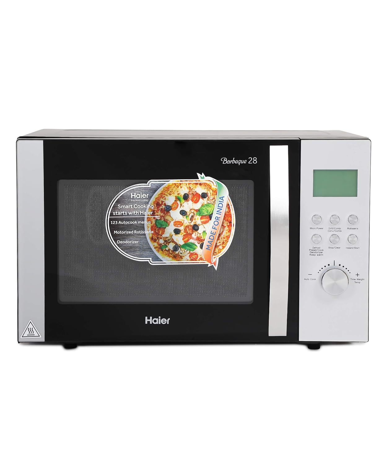 Haier HIL2801RBSJ 28L Convection Microwave Oven (Black, Rotisserie Function)