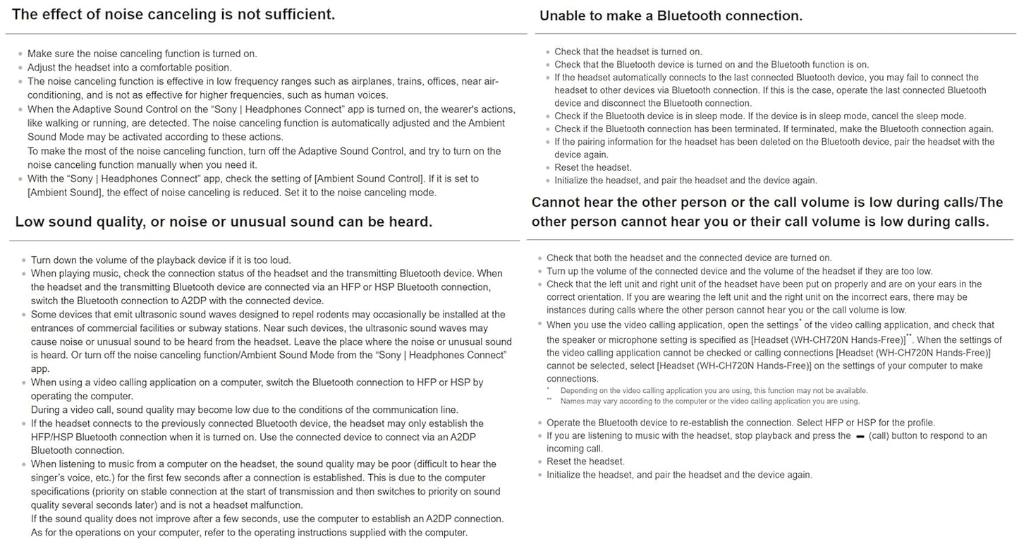 Sony WH-CH720N Active Noise Cancellation Wireless Bluetooth Over Ear Headphones with Mic, Adaptive Sound Control, Quick Charge, Up to 35Hrs Battery, Customized EQ- Black