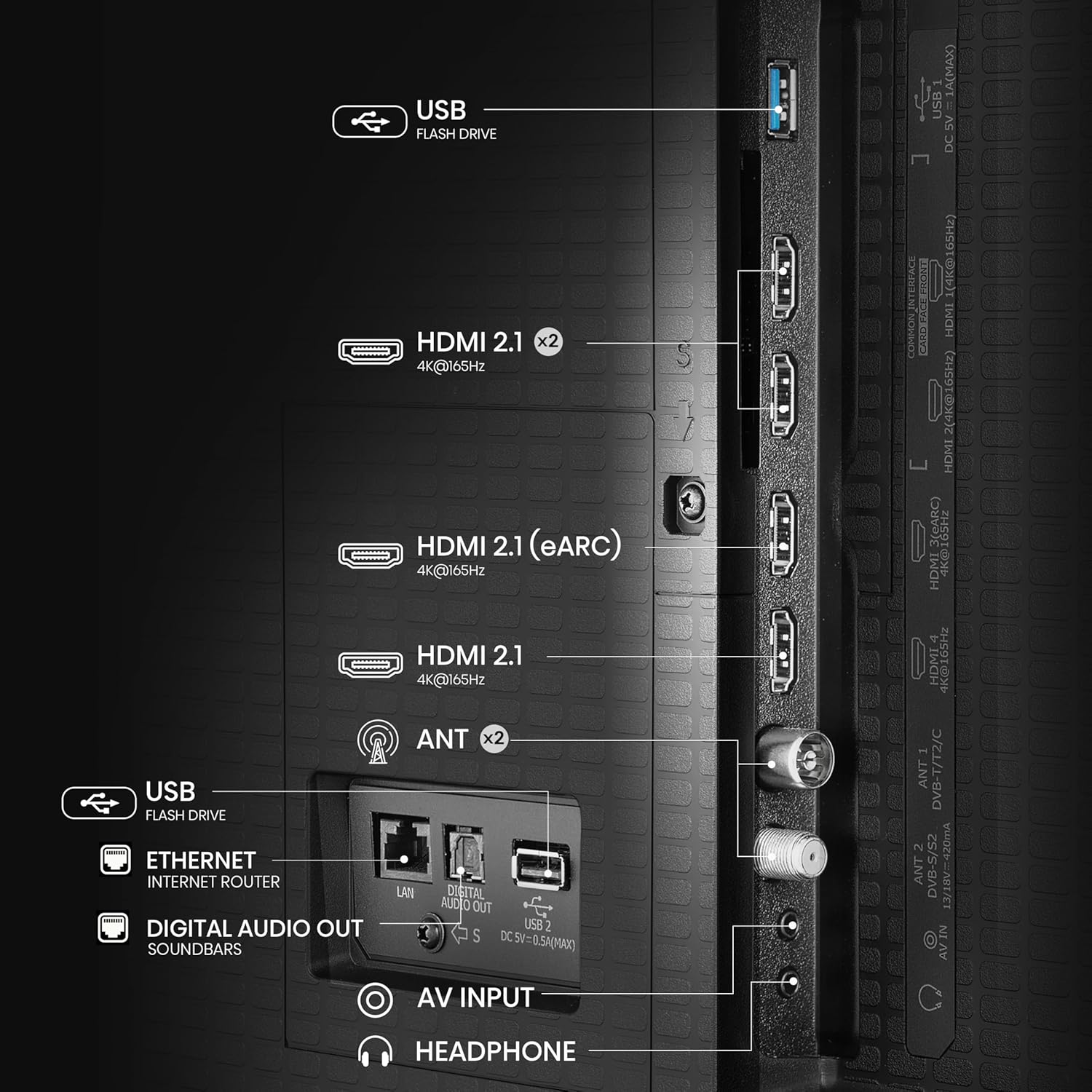 Hisense 253 cm (100 inches) U7Q Series 4K Ultra HD Smart QLED Mini LED TV 100U7Q (Black)