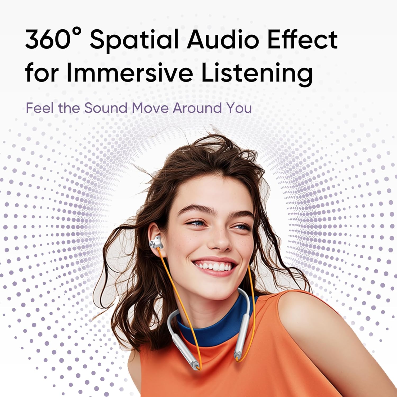 realme Buds Wireless 5 ANC in Ear Bluetooth Headphones,50dB ANC, 13.6mm Dynamic Bass Driver,360? Spatial Audio,45ms Low Latency,Upto 38hrs Playback,IP55 Rating,Dual Device Connection(Twilight Purple)