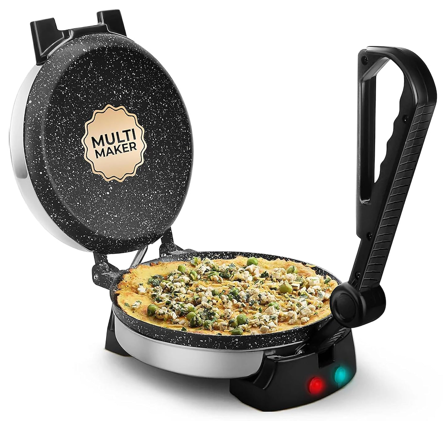 ISILER Multi Maker 950W Electric Automatic With 8.5 Inch Cooking Plate | Complete Roti/Chapati/Khakra Maker for Home | Super Smooth Non-Stick Coating | Cool Touch Handle | Fast Heating