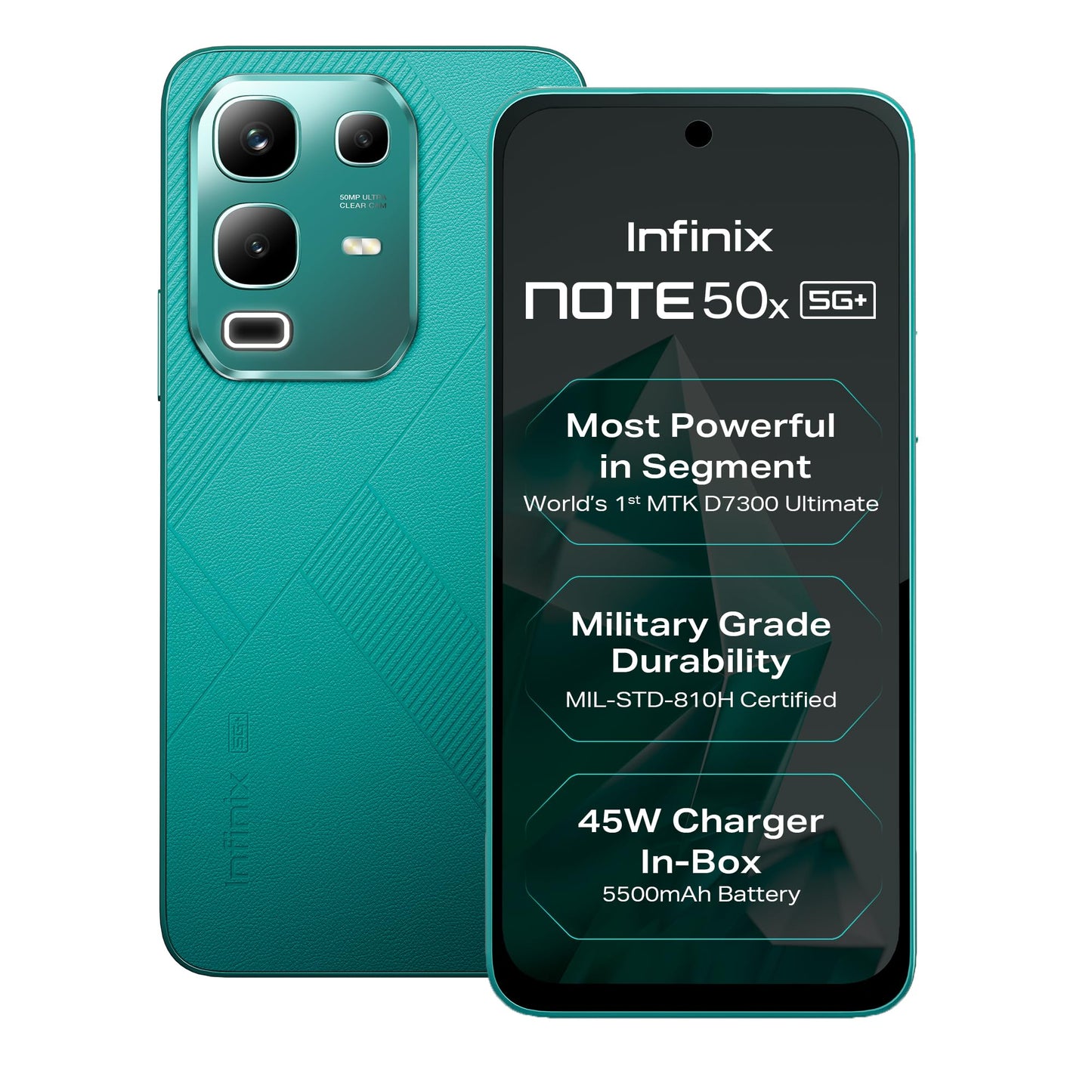 Infinix Note 50x 5G+ (Sunset Spice Pink, 8GB RAM, 128GB Storage) | MediaTek D7300 Ultimate | 90FPS BGMI Gaming | 5500mAH Battery with 45W FastCharge | 650K+ AnTuTu AI