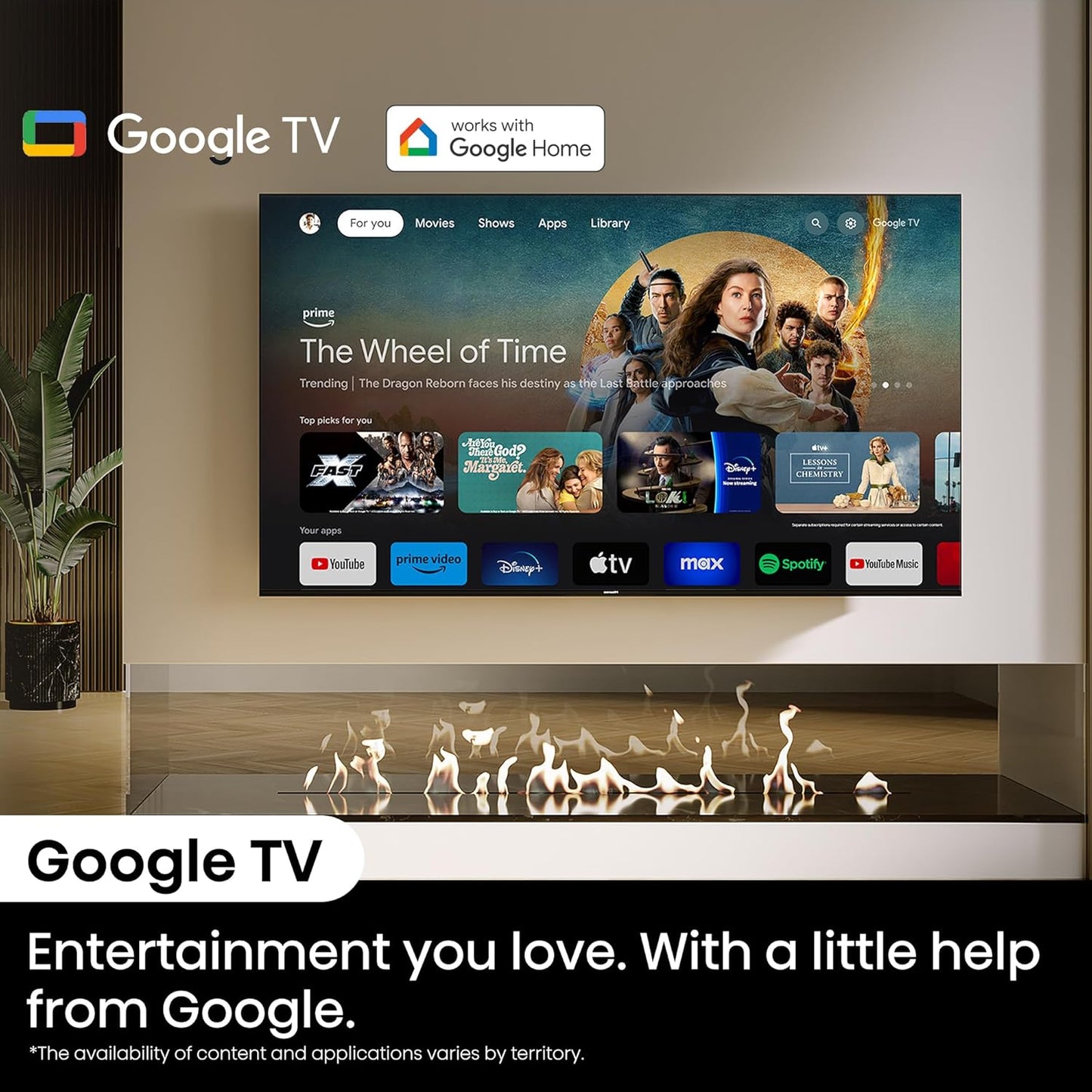 Hisense 164 cm (65 inches) E6N Series 4K Ultra HD Smart LED Google TV 65E6N (Black)