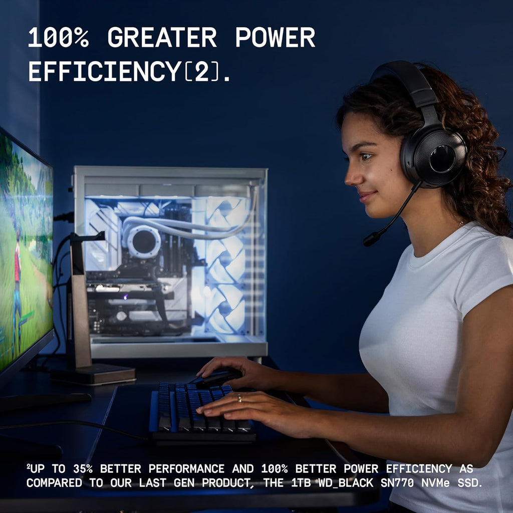 WD_Black Western Digital SN7100 NVMe 1TB, Upto 7250MB/s R, 6900MB/s W, 5Y Warranty, PCIe Gen 4 NVMe M.2 (2280), Gaming Storage, Internal Solid State Drive (SSD) (WDS100T4X0E-00CJA0)