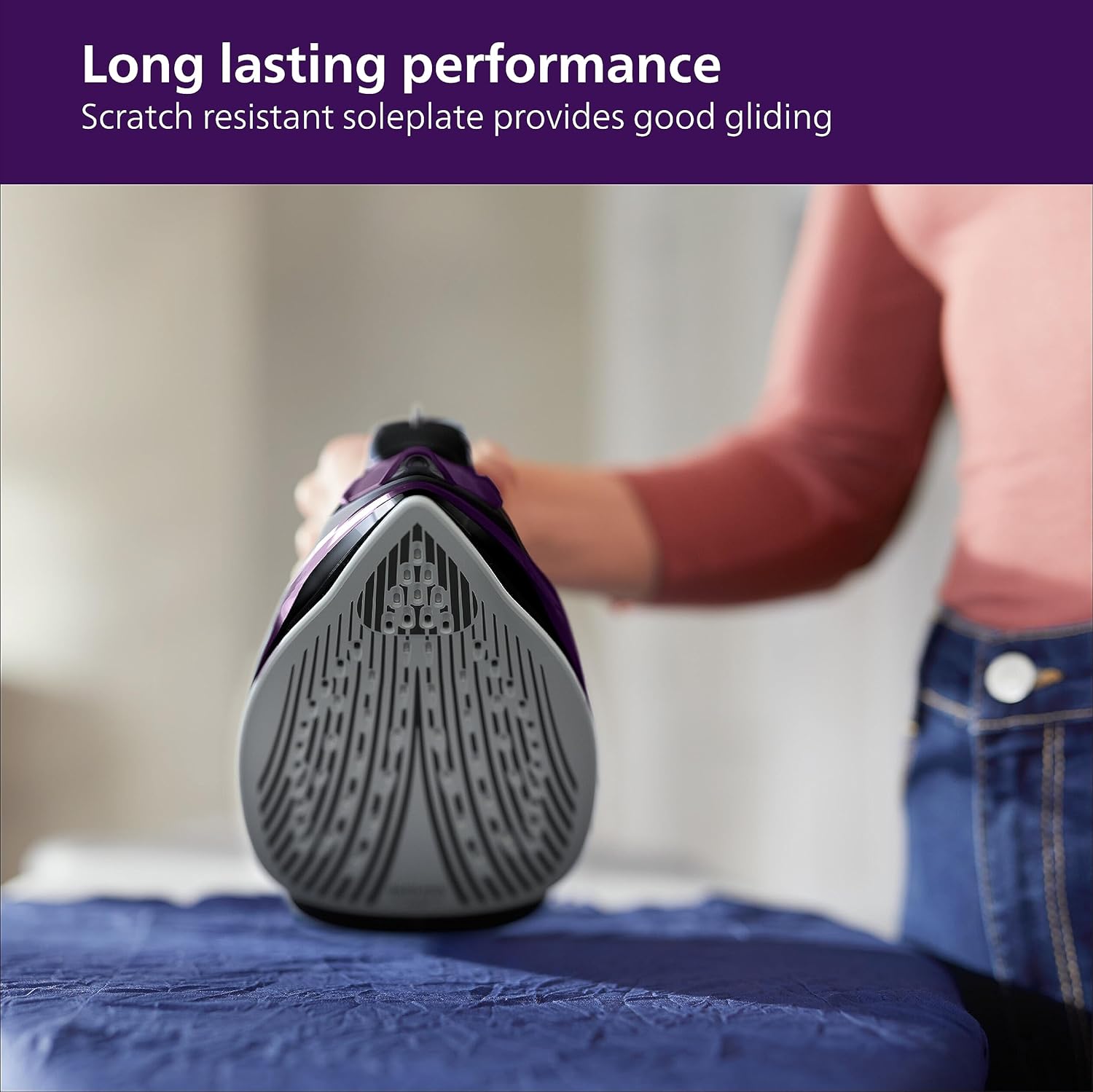 PHILIPS Plastic Domestic Appliances Steam Iron Dst5030/80 2400 Watts Quick Heat Up with Up to 45 G/Min Steam 180 G Steam Boost Steamglide Plus Soleplate Vertical Steam