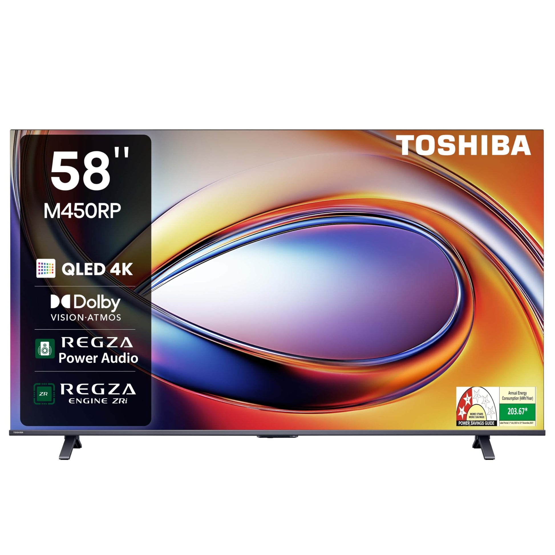 TOSHIBA 139 cm (55 inches) C450ME Series 4K Ultra HD Smart QLED TV 55C450ME (Silver)