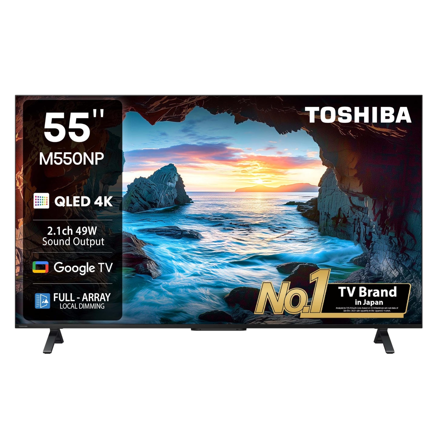 TOSHIBA 164 cm (65 inches) M550NP Series 4K Ultra HD Smart QLED Google TV 65M550NP
