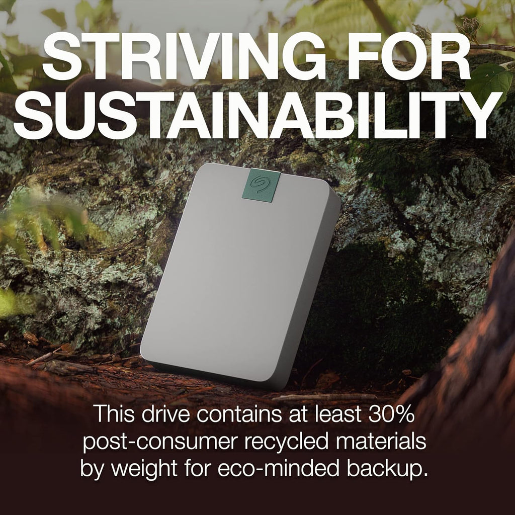 Seagate Ultra Touch HDD 5TB External Hard Drive, USB-C Compatibility with PC, Mac, and Chromebook, 6month Dropbox and Mylio Included with 3yr Rescue Data Recovery Services (STMA5000400)