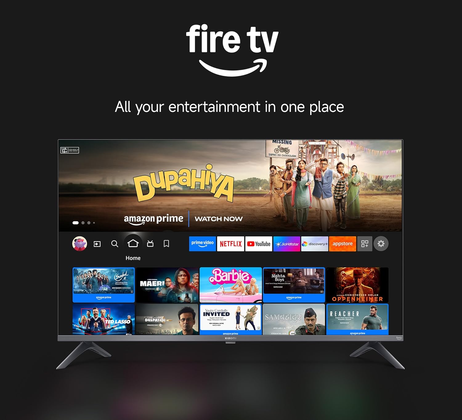 Xiaomi 108 cm (43 inch) FX Ultra HD 4K Smart LED Fire TV L43MB-FIN