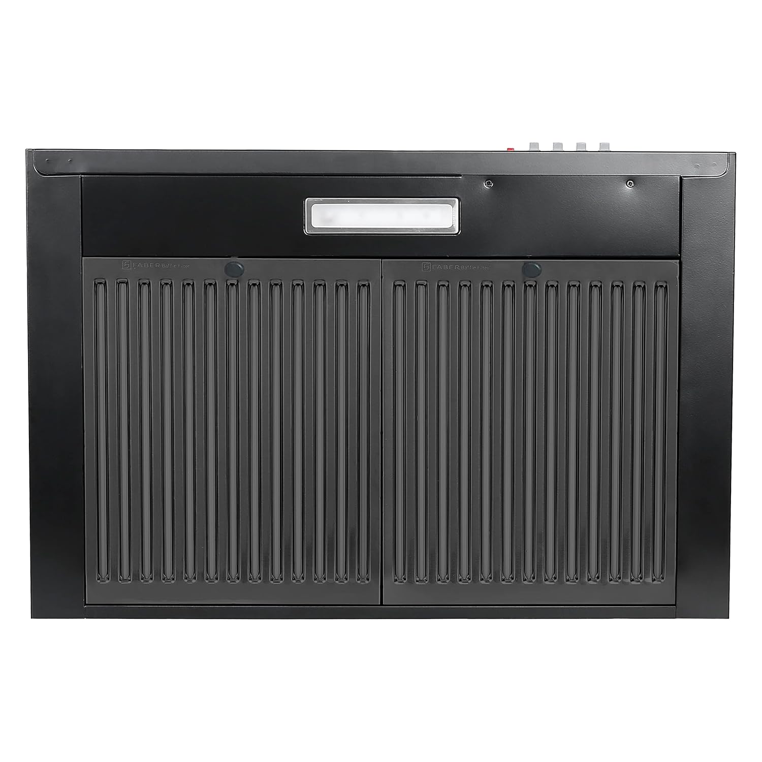 Faber 60 cm 1000 m³/hr Kitchen Chimney (HOOD PLUTO PB BF BK 60, Baffle Filter, Push Button, Black)