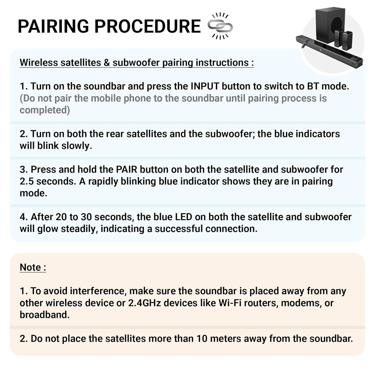 ZEBRONICS Juke BAR 9510WS PRO Dolby 5.1 Soundbar, Dolby Audio, 600 Watts, Wireless (Dual Rear Satellites & 6.5" Subwoofer), Triple Driver Soundbar, Bluetooth v5.1 | HDMI (ARC) | Optical | USB | AUX