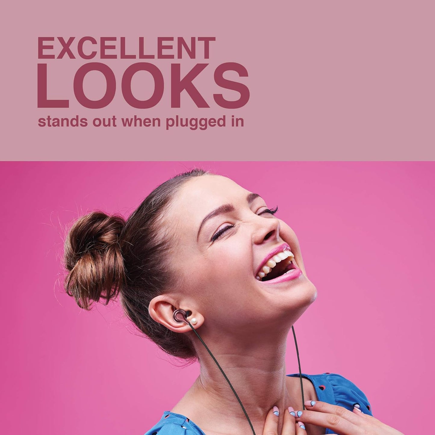 FINGERS SoundBoss Wired Earphones (with in-Built Mic, Sturdy Cable and L-pin Connector)- Burgandy