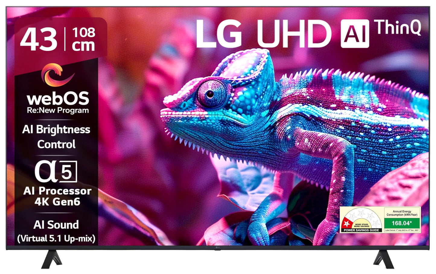 LG 139 cm (55 inches) UA82 Series 4K Ultra HD (3840 x 2160) Smart webOS LED TV 55UA82006LA
