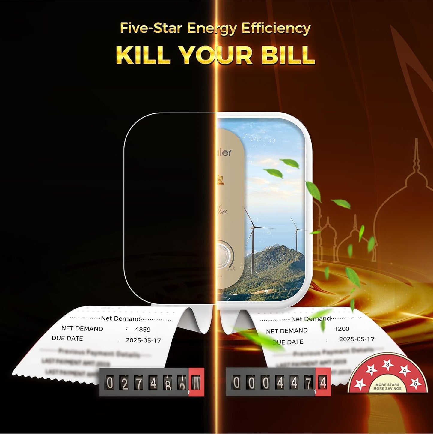 Haier S1 Water Geyser 15 Ltr, 5 Star Water Heater 15 Litre, Free Installation & Connection Pipes| Warranty 7 Yr on Tank| Shock Proof| BPS System| Glassline Tank| 11-Level Safety