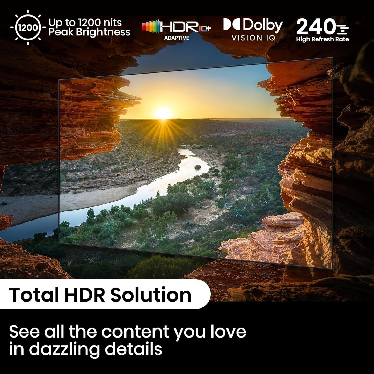 Hisense 139 cm (55 inches) U7N Series 4K Ultra HD Smart QLED Mini LED TV 55U7N (Black)