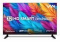 VW 80 cm (32 inches) Playwall Frameless Series HD Ready Android Smart LED TV VW32F5