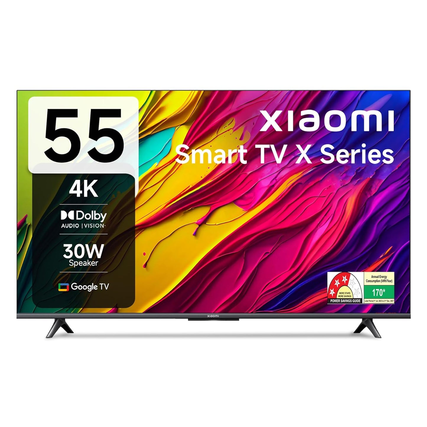 Xiaomi MI 138 cm (55 inches) X Series 4K LED Smart Google TV L55MA-AIN (Black)