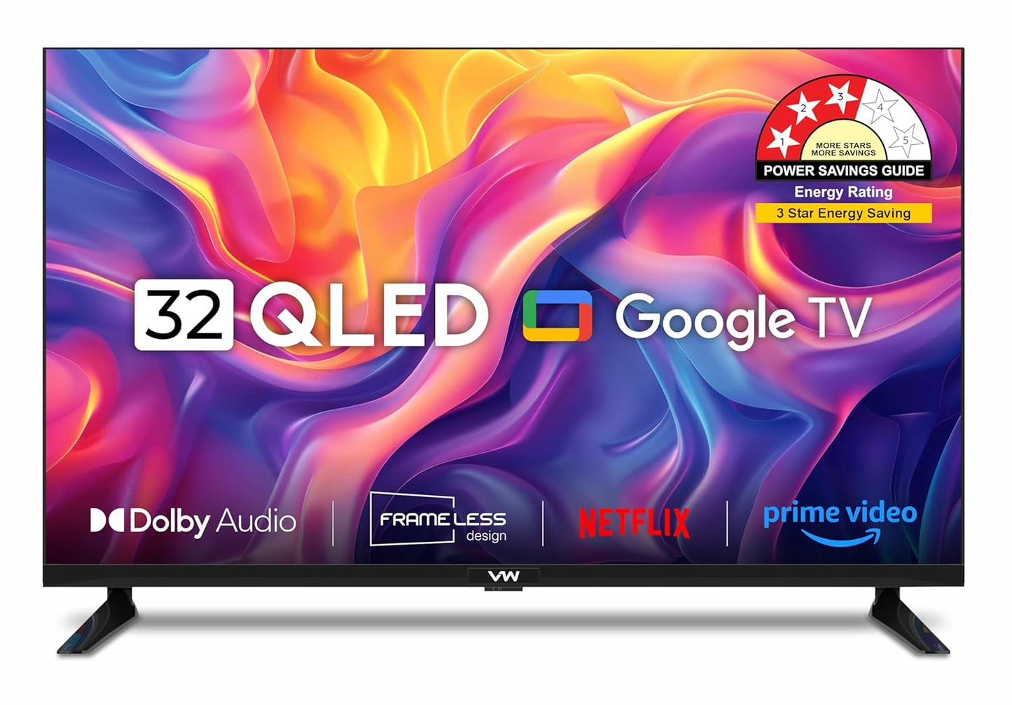 VW 80 cm (32 inches) Pro Series HD Ready Smart QLED Google TV VW32GQ1