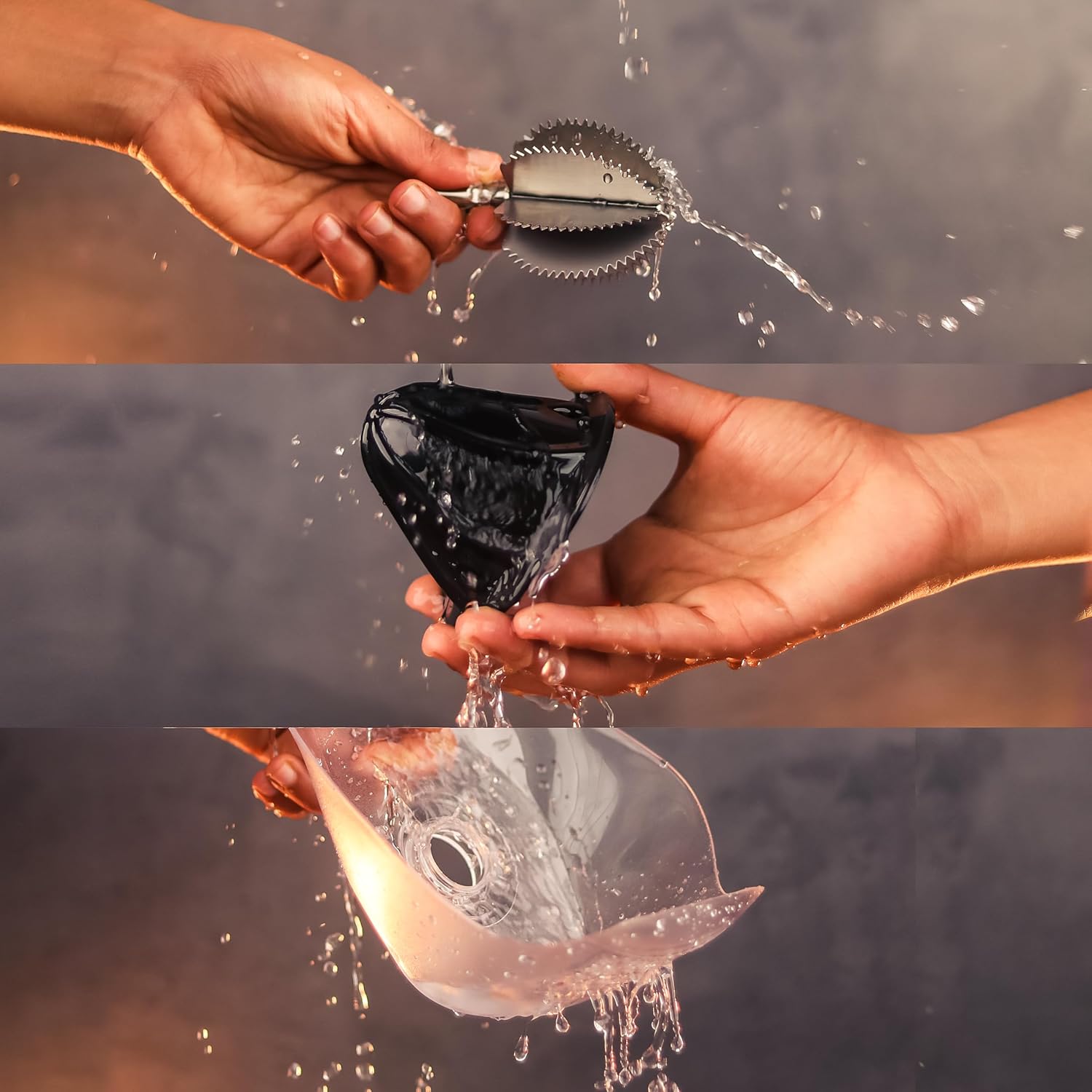 Brewine 2-in-1 Coconut Scraper & Citrus Juicer with Dual Speed Settings, Cooling Fan for Ventilation, Stainless Steel Scraping Blade, Splash Guard, Super Suction Feet for Stability, Blue, 200 Watts