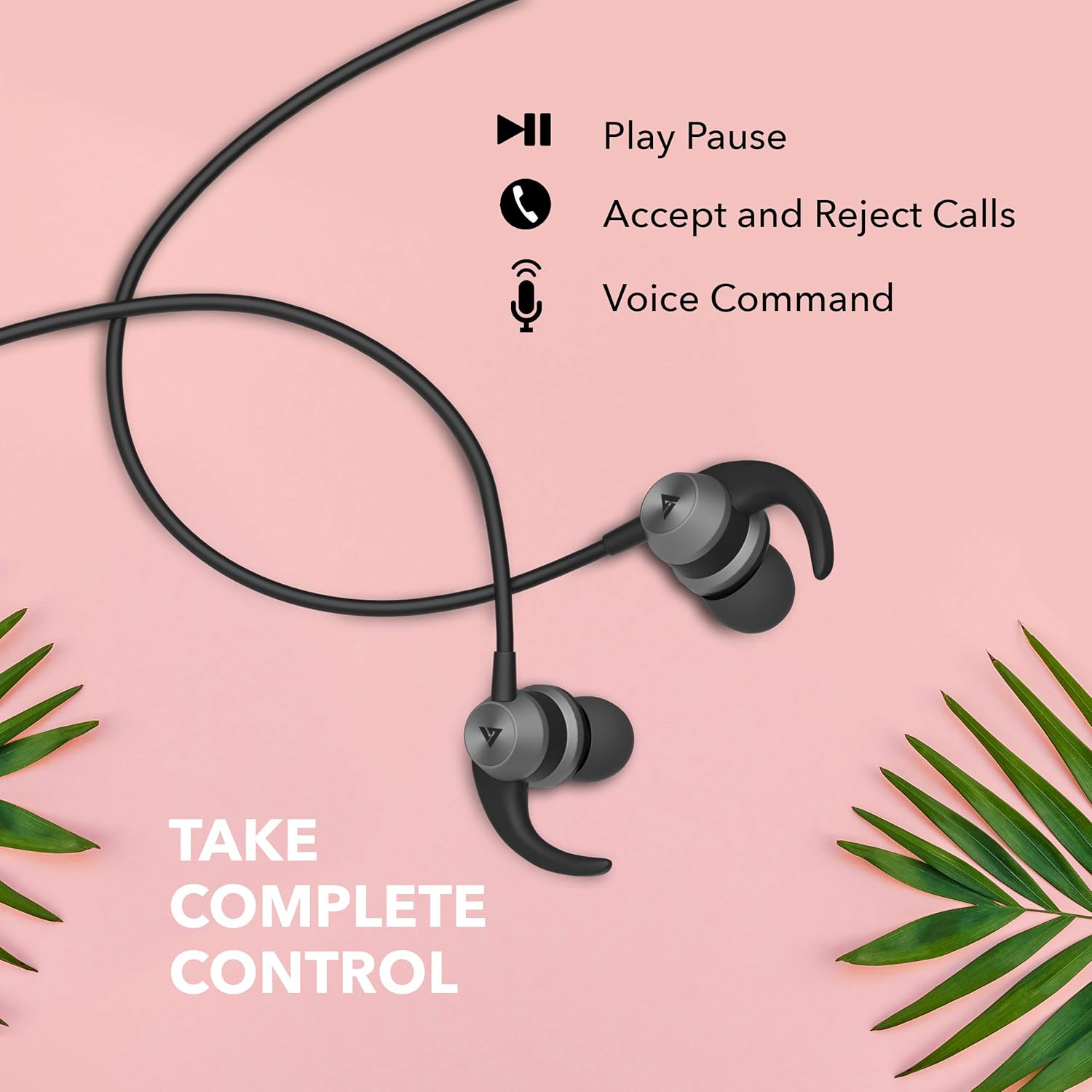 GOBOULT BassBuds X1 in-Ear Wired Earphones with 10mm Extra Bass Driver and HD Sound with mic (Black)