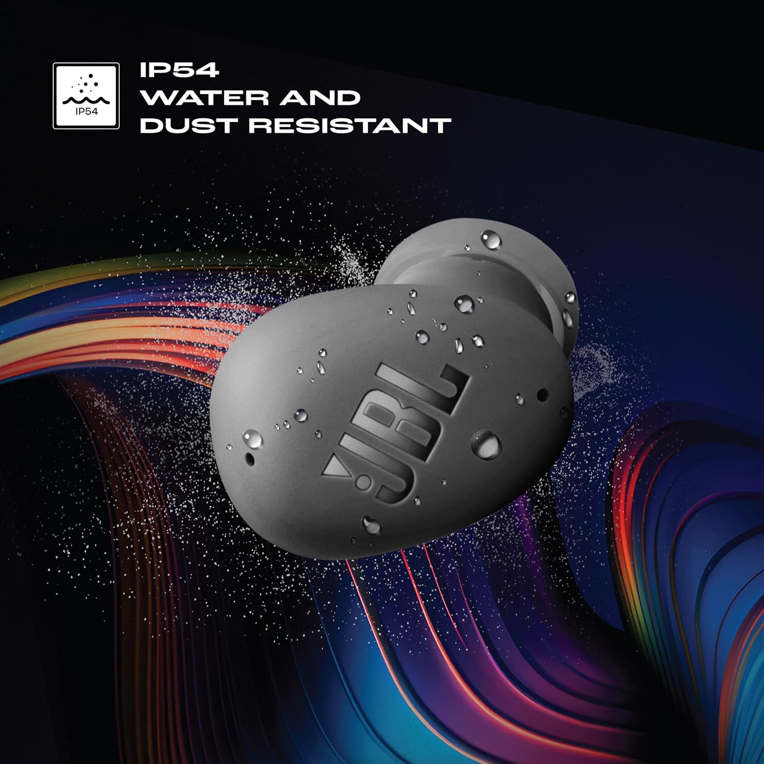 JBL Wave Buds 2 Ear Buds Wireless BluetoothV5.3, Active Noise Cancellation EarBuds,Multi Connect, App for Customized Extra Bass Eq, Relax Mode,Speed Charge, 40H Playback, Fast Pair, 4 Mics,IP54(Black)