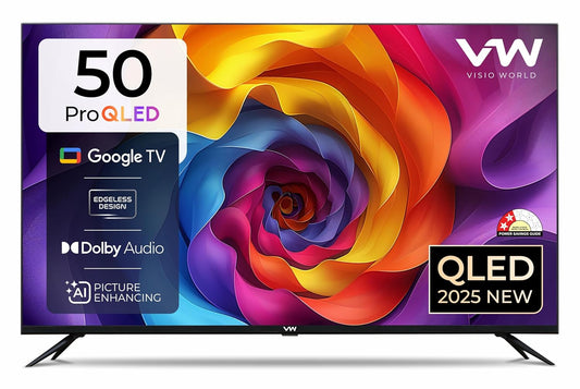 VW 127 cm (50 inches) Pro Series 4K Ultra HD Smart QLED Google TV VW50GQ1