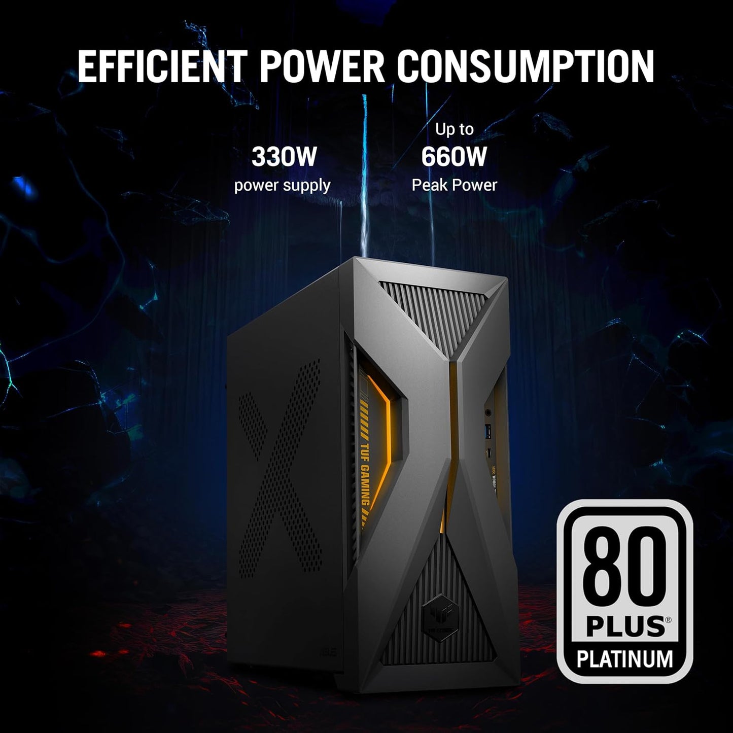 ASUS T500,13th Gen,Intel Core i5-13420H,Gaming Tower(RTX 3050-6GB/16GB RAM/1TB SSD/Windows 11/M365 Basic (1Year)*/Office Home 2024/with Gaming RGB Keyboard & Mouse(USB)/ Gray/5.9 Kg)T500MV-13420H022WS