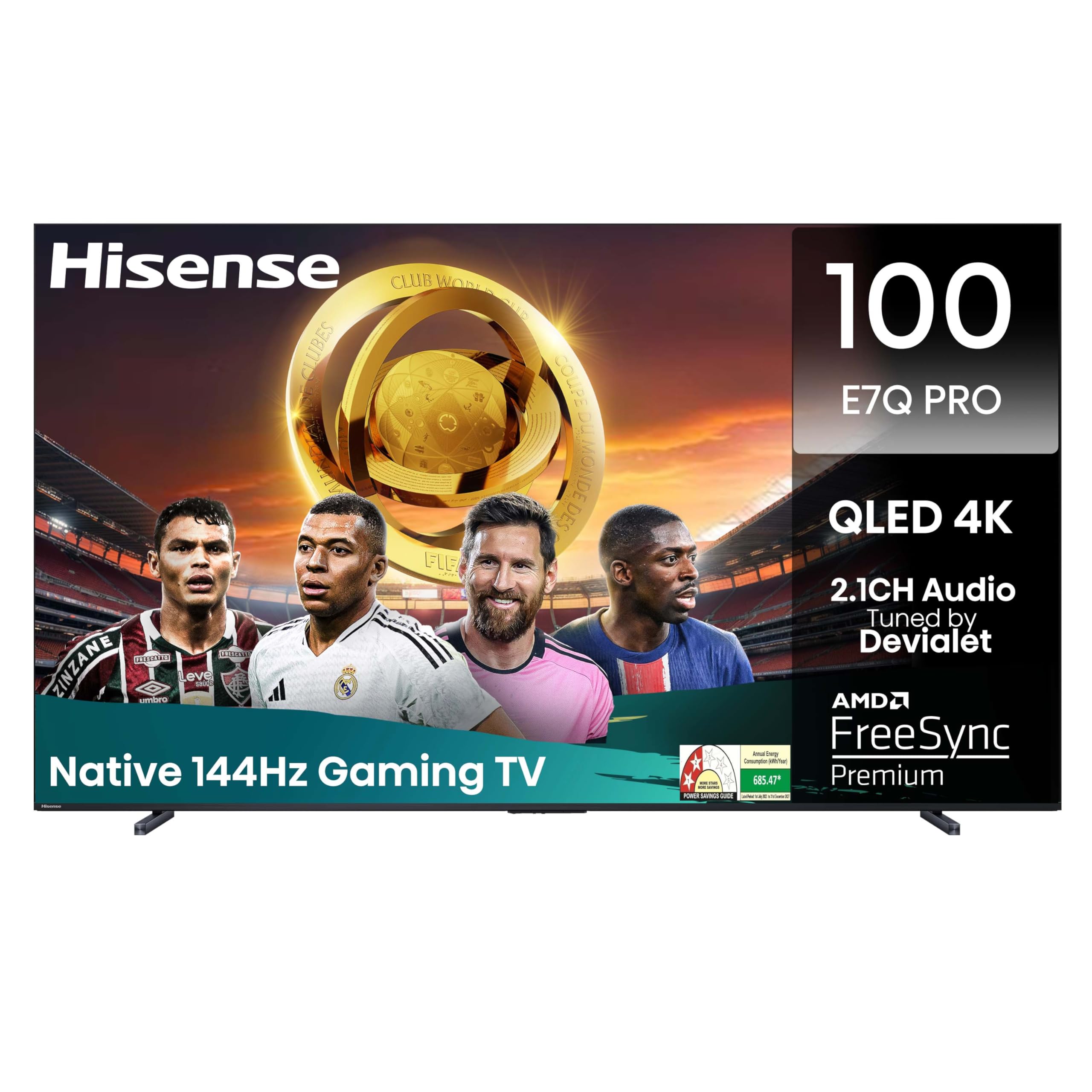 Hisense 215 cm (85 inches) Q7N Series 4K Ultra HD Smart QLED TV 85Q7N (Dark Grey)