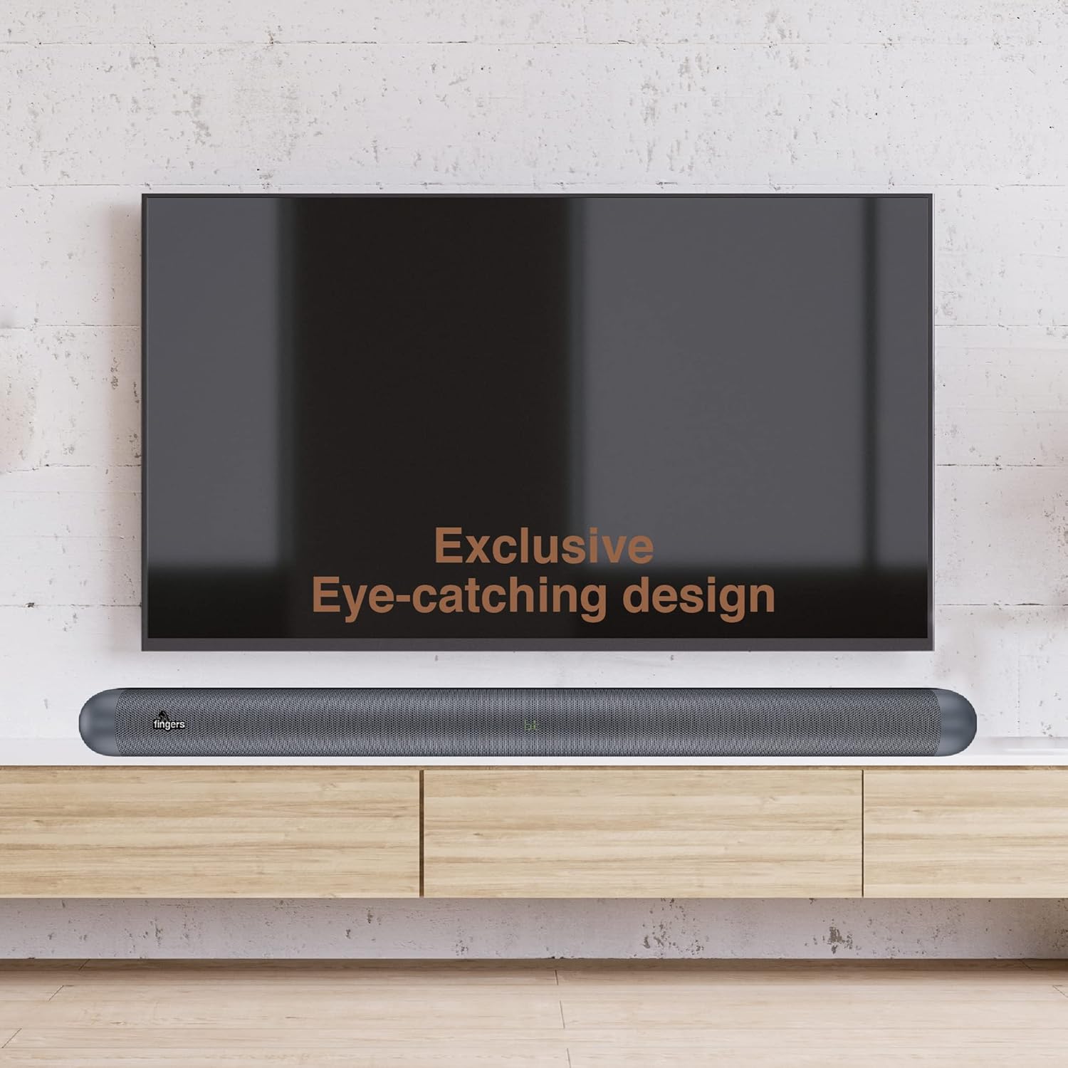 FINGERS Soundbar Octane-40 Sound Bar with 40 W Cinema-Like Immersive Audio (Multiple Connectivity Modes | HDMI ARC | Customized EQ Modes | Remote Control)