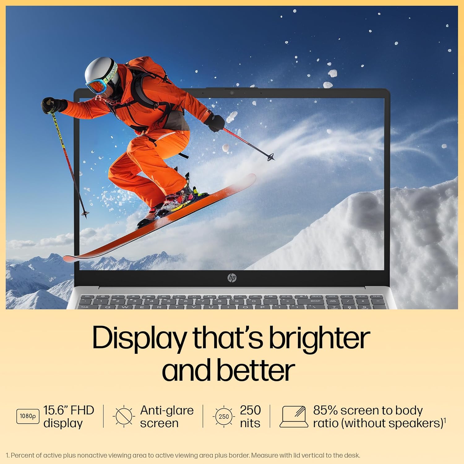 HP 15, AMD Ryzen 7 5825U (16GB DDR4, 512GB SSD) FHD, Anti-Glare, Micro-Edge,15.6''/39.6cm, Win11, M365(1yr)* Office24, Silver, 1.59kg, fc0476AU, Radeon Graphics, FHD Camera w/Shutter, Backlit Laptop